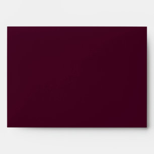 Modern Floral Ampersand Plum Pink Peach & Black Envelope