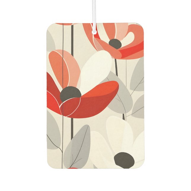 Modern Floral Art Print Air Freshener (Front)