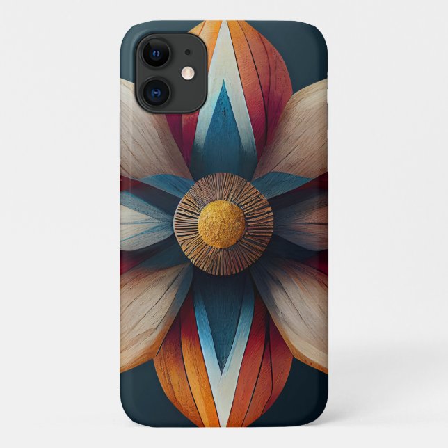 Modern Floral Art Stylish Elegant Botanical Case-Mate iPhone Case (Back)