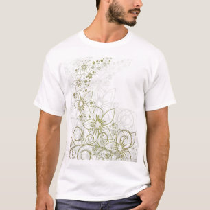 Modern Floral Botanical Aesthetic T-Shirt