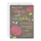 Modern Floral Brown & Pink Fancy Birthday Party
