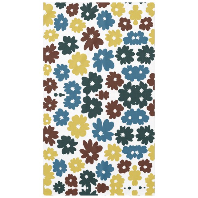 Modern Floral  Chic Tablecloth (Front)