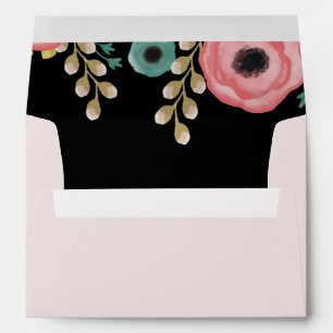Modern Floral Custom Graduation Envelopes