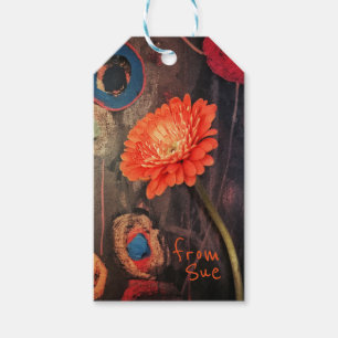 Modern Floral Custom Name Gift Tags