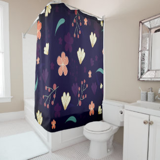Modern Floral Design Bath Mat