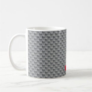 Modern floral design coffee mug