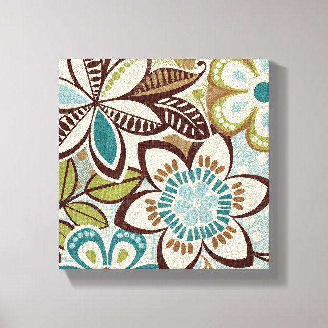 Modern Floral Designs Canvas Print (Front)
