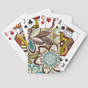 Modern Floral Designs Playing Cards