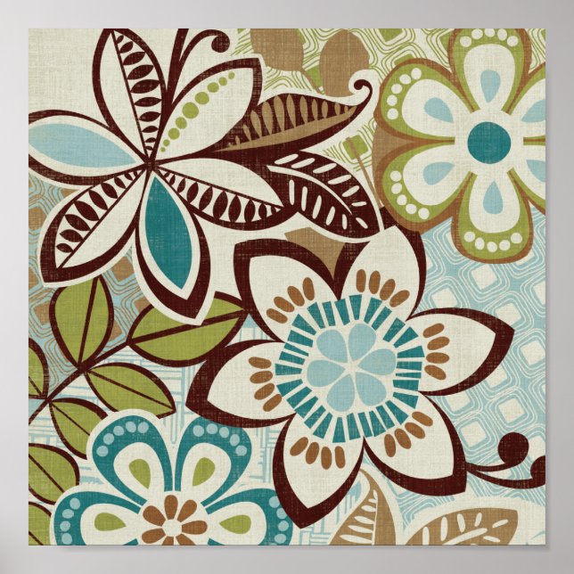 Modern Floral Designs Poster (Front)