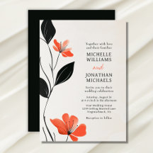 Modern Floral Elegance with Bold Blooms Wedding