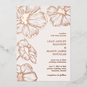 Modern Floral Elegant Wedding