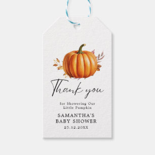 Modern Floral Fall Baby Shower Gift Tags