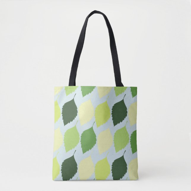 Modern Floral Foliage Pattern Tote Bag  (Front)