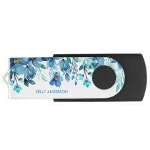 Modern Floral Girly Tropical Watercolor