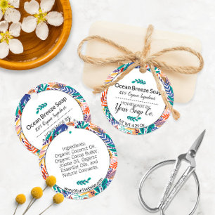 Modern Floral Hang Tag for Your Artisan Soaps 🧼