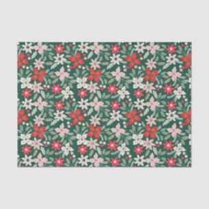 Modern Floral Holiday Tissue Paper
