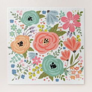 Modern Floral Jigsaw Puzzle