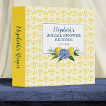 Modern Floral Lemon Bridal Shower Recipe Binder<br><div class="desc">Share recipes with the bride to be with a beautiful lemon bridal shower recipe binder. This bridal shower Binder is decorated with lemons and and flowers. Personalize it for a cute bridal shower gift. Designed for you by blackberry Boulevard.</div>