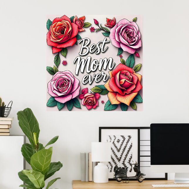 Modern Floral Luxury Gift Collection Poster (Home Office)