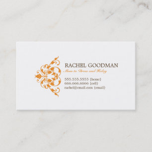Modern Floral Mommy Card / Personal Calling Card