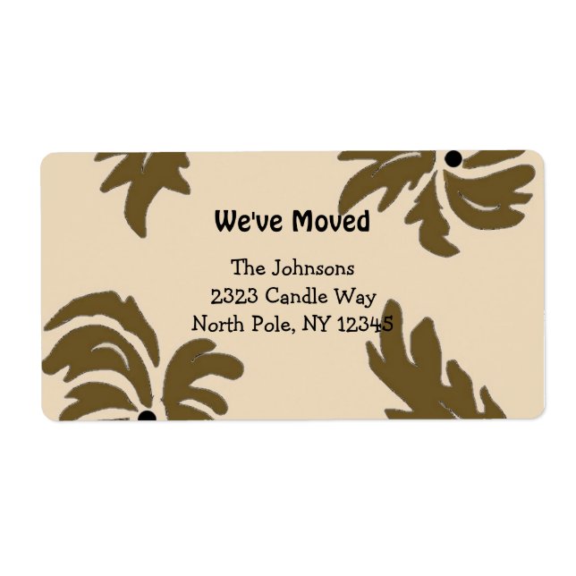 Modern Floral New Address (Front)