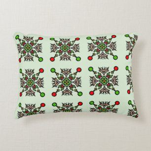 Modern Floral Pattern Accent Pillow
