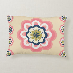 Modern Floral Pattern Accent Pillow