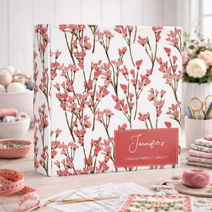 Modern Floral Pattern Keeper Binder