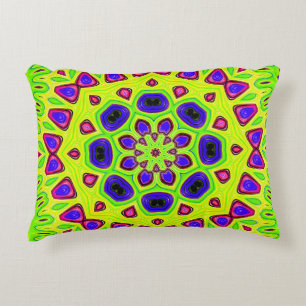 Modern floral pattern. Raster illustration. Persia Accent Pillow