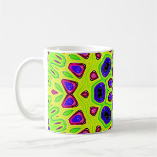 Modern floral pattern. Raster illustration. Persia Coffee Mug