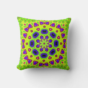 Modern floral pattern. Raster illustration. Persia Throw Pillow