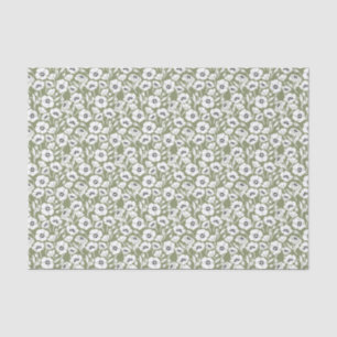Modern Floral Pattern Tissue Paper