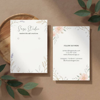 Modern Floral Personalized Earring Display Jewelle