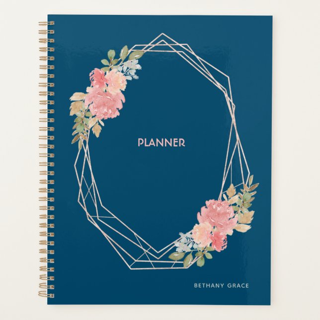 Modern Floral Planner (Front)
