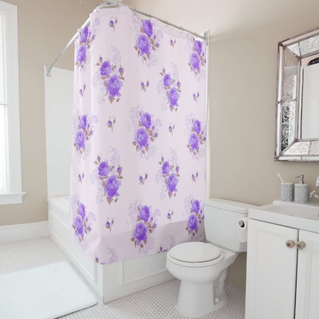 Modern Floral Purple Rose (In Situ)