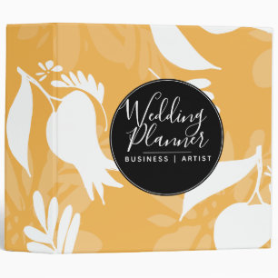 Modern Floral Silo Garden Wedding Planner Binder