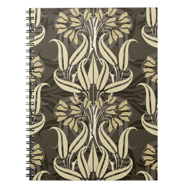 Modern Floral Stylish Pattern Notebook (Front)