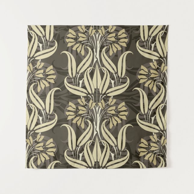 Modern Floral Stylish Pattern Tapestry (Front)