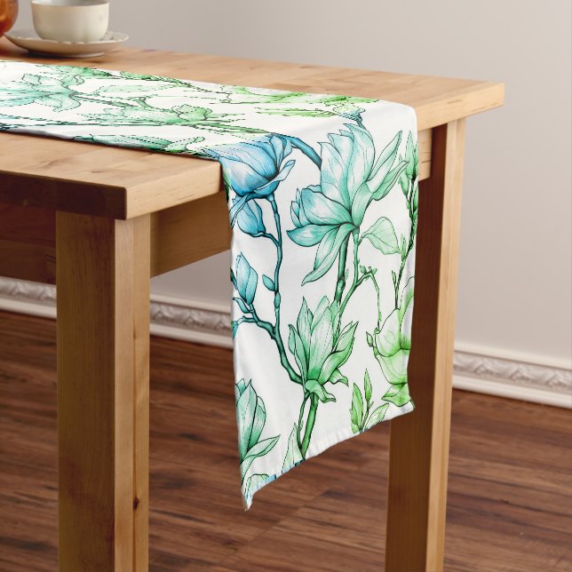 Modern floral table runner (In Situ)