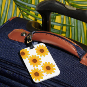 Modern Floral Travel Accessory Luggage Tag