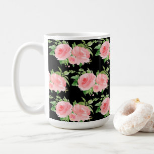 Modern Floral Watercolor Coffee Mug