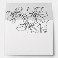Modern Floral Wedding Invitation, Botanical