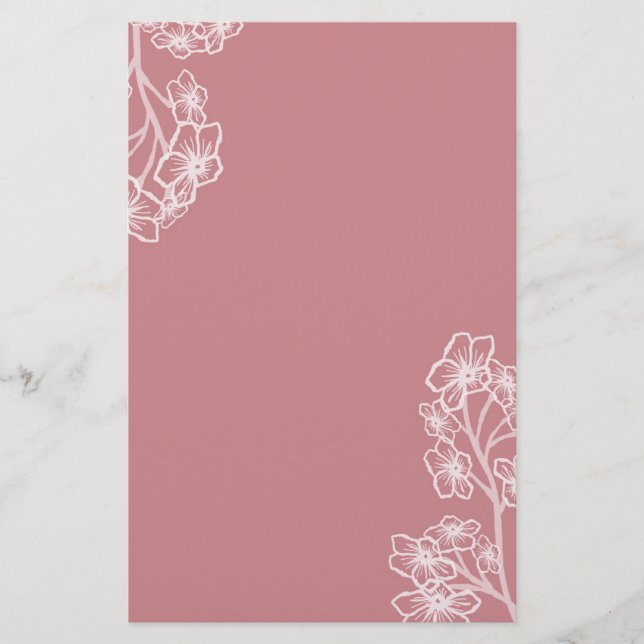 Modern Floral Wedding Stationery (Front)