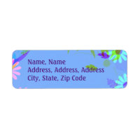 Modern Floral Wreath Greetings Postage