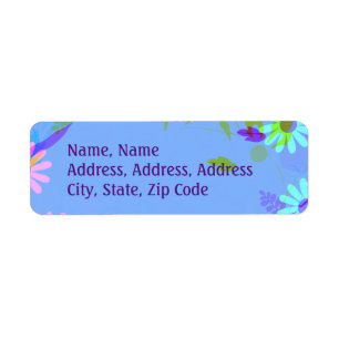 Modern Floral Wreath Greetings Postage
