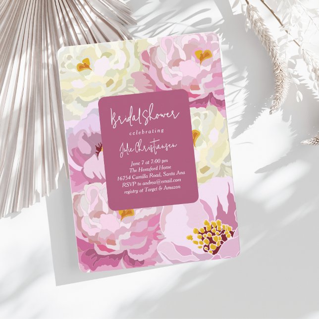 Modern Florals Bridal Shower Invitation (Creator Uploaded)