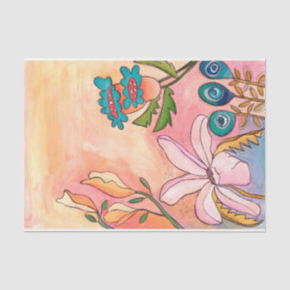 Modern Flower Art Painting Decoupage  Tissue Paper