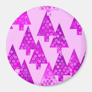 Modern flower Christmas trees - orchid Magnet