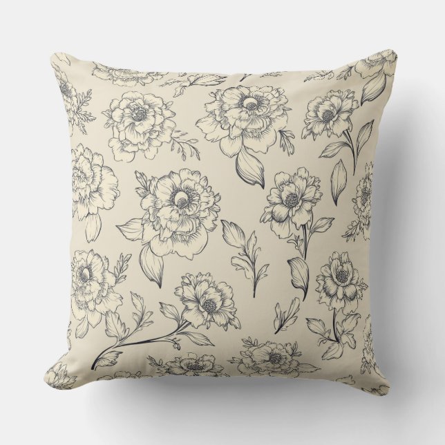Modern Flower Cushion A (Front)
