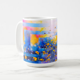 Modern Flower Field Coffee Mug